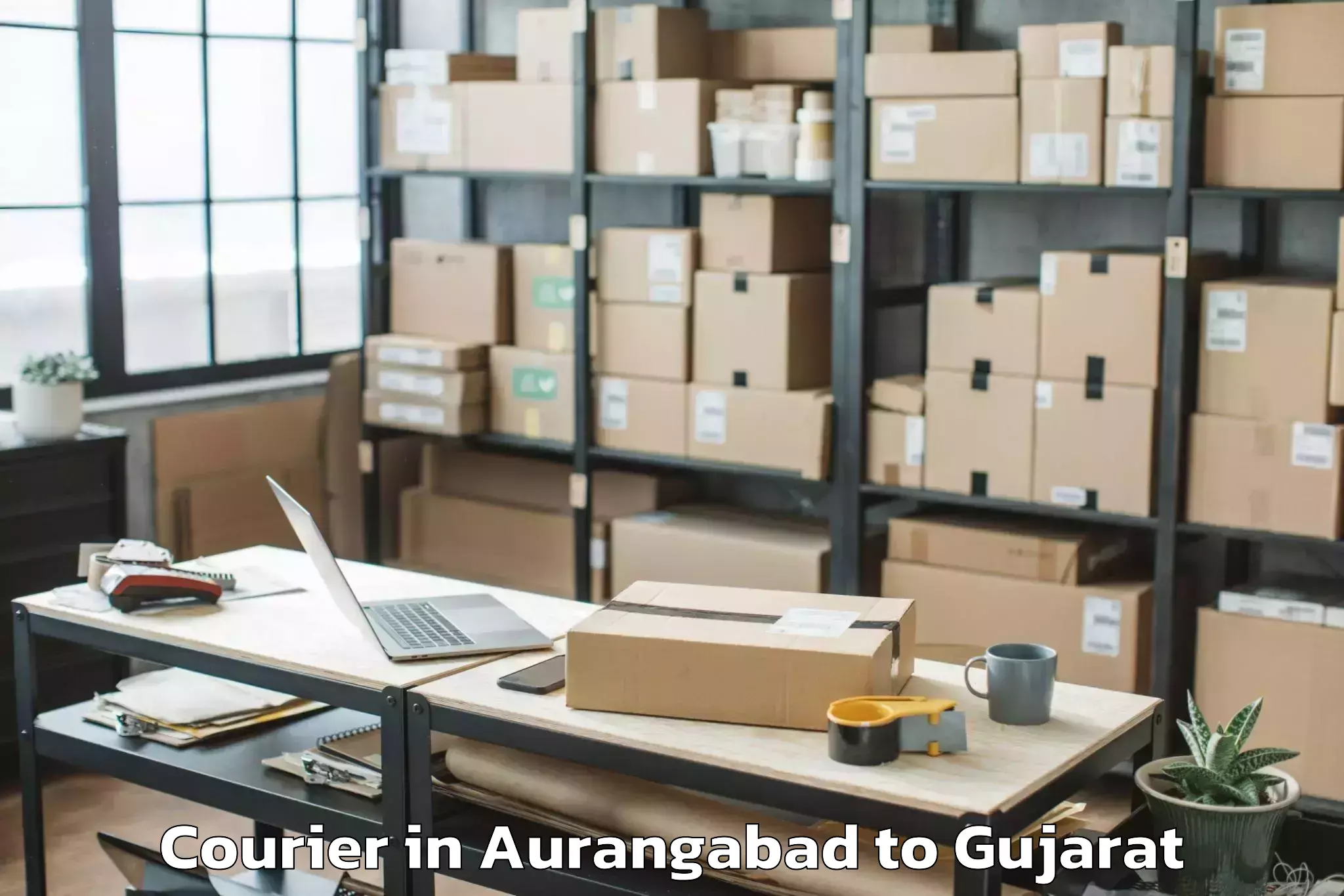 Book Your Aurangabad to Satlasana Courier Today